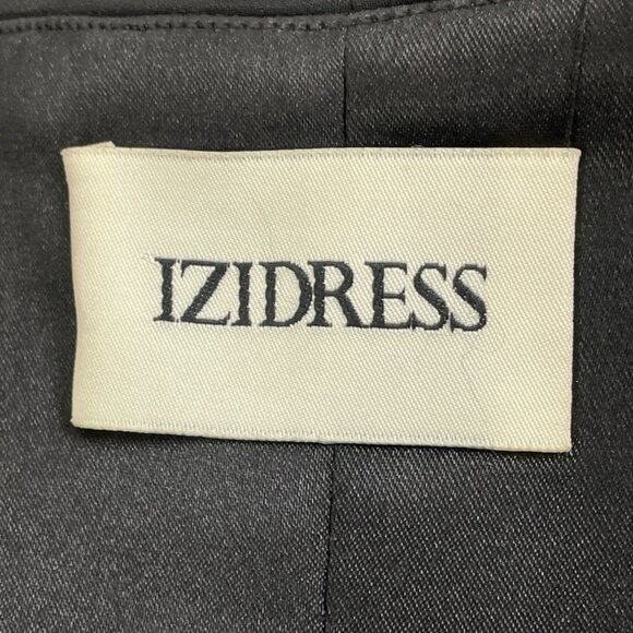 Izodress Black Halter Maxi Dress With Ruched Bodice & Back Zipper Closure - Picture 7 of 9